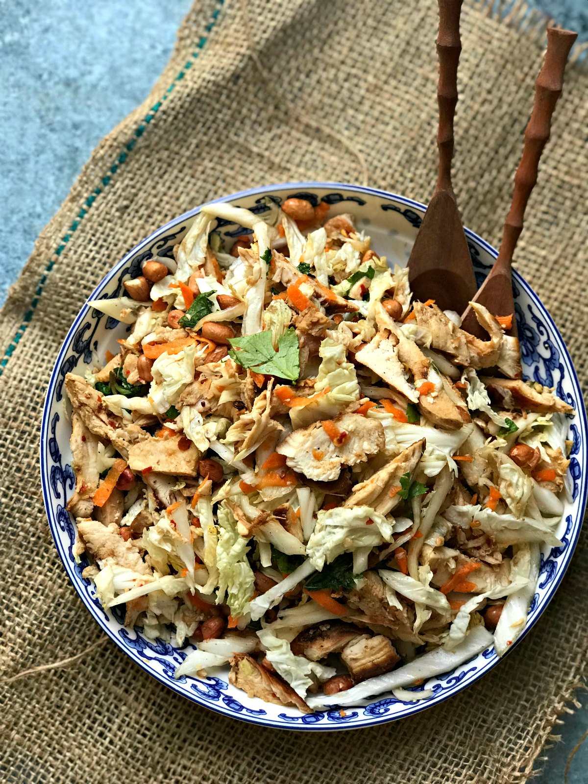 Keto Friendly High Protein Vietnamese Chicken Salad - Sinamon Tales